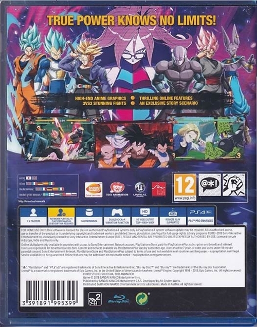 Dragon Ball Fighterz - PS4 (B Grade) (Genbrug)